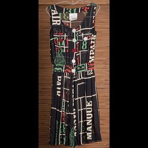 Moschino Romper Sheer Roulette Table Pattern
